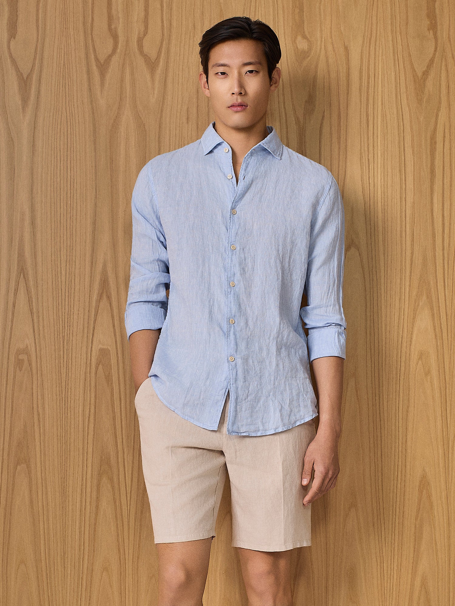 Camicia in lino cloud