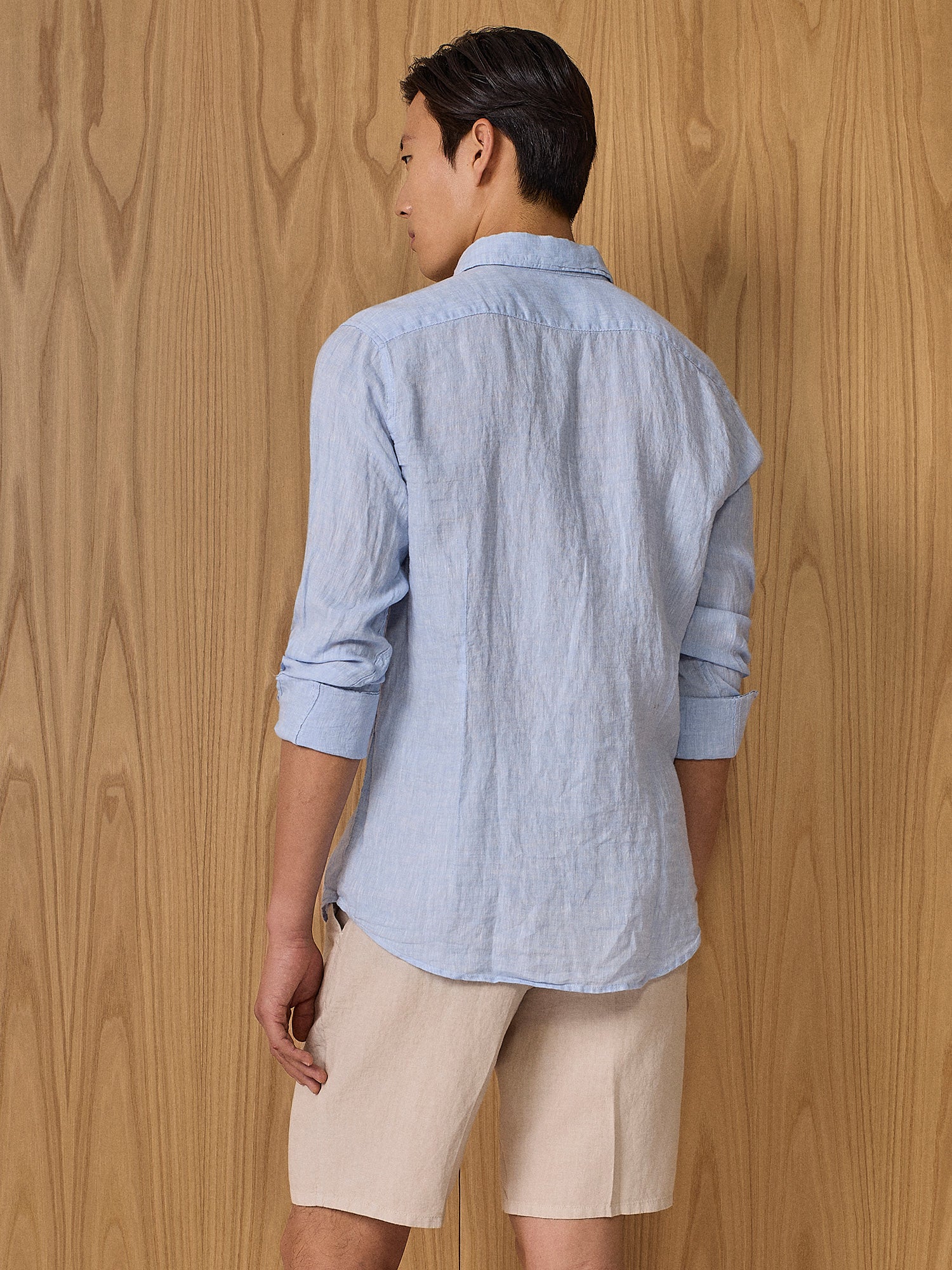 Camicia in lino cloud - Image 4