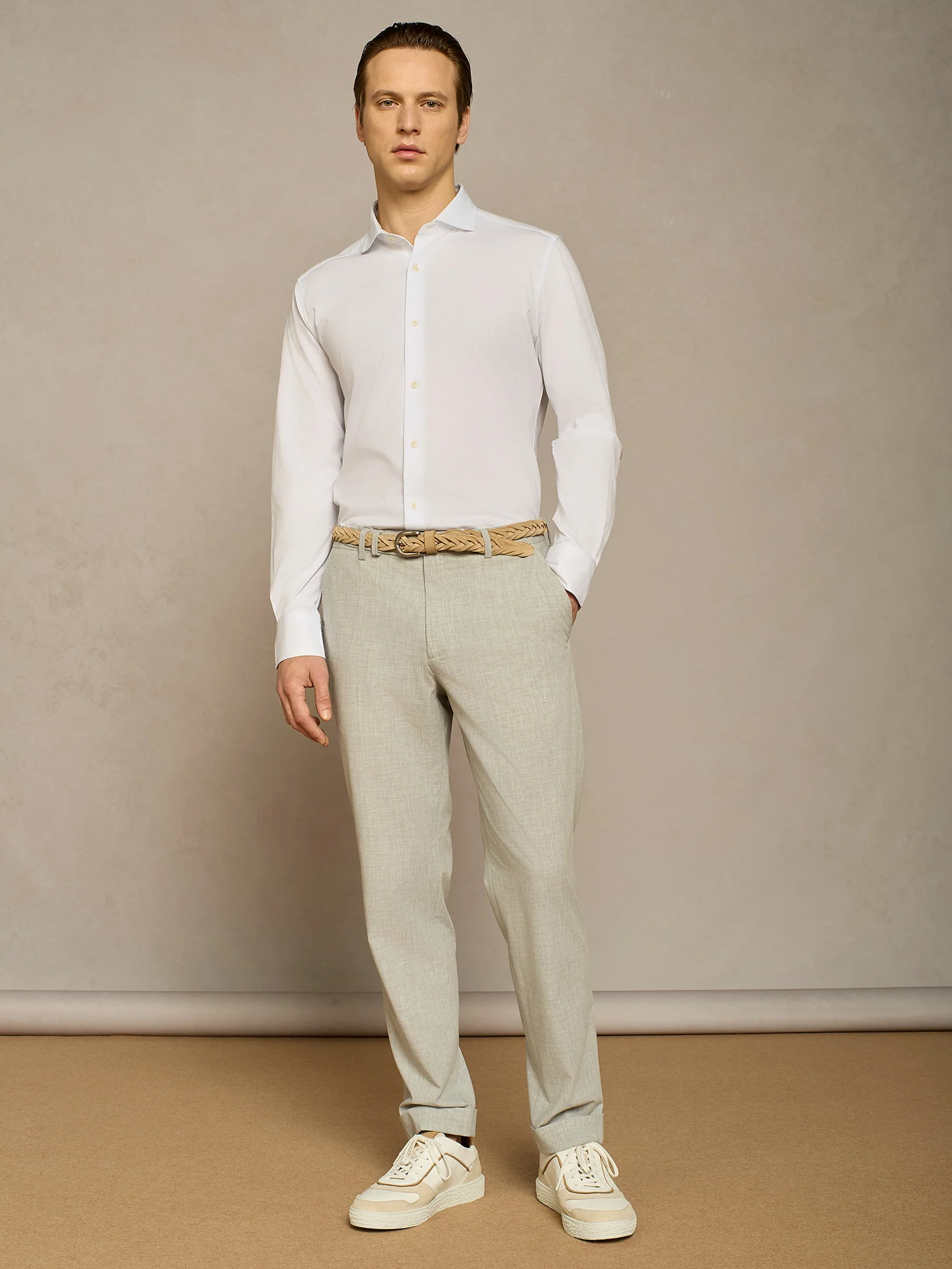Camicia jersey bianca - Image 3