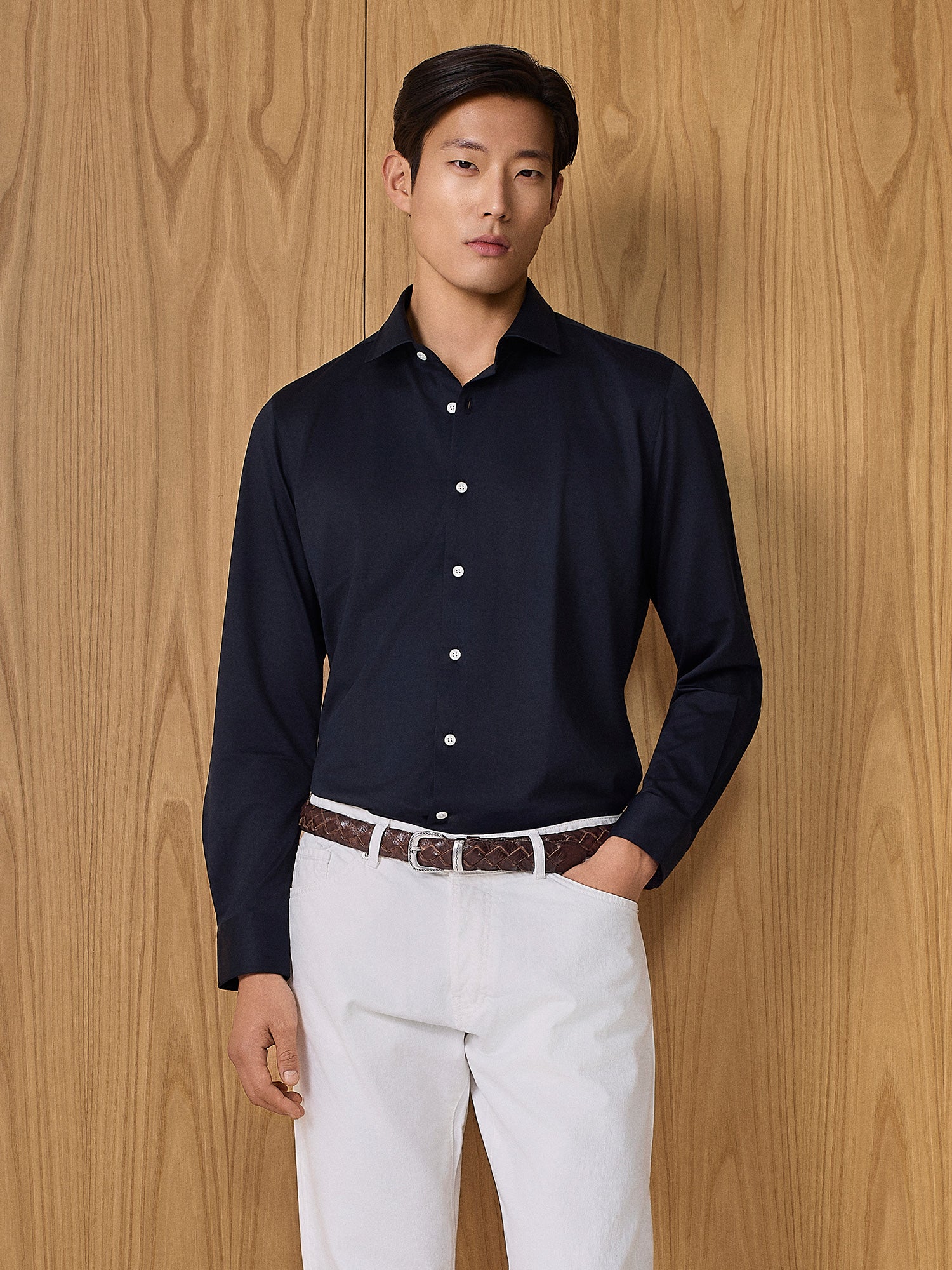Camicia tecnica blu