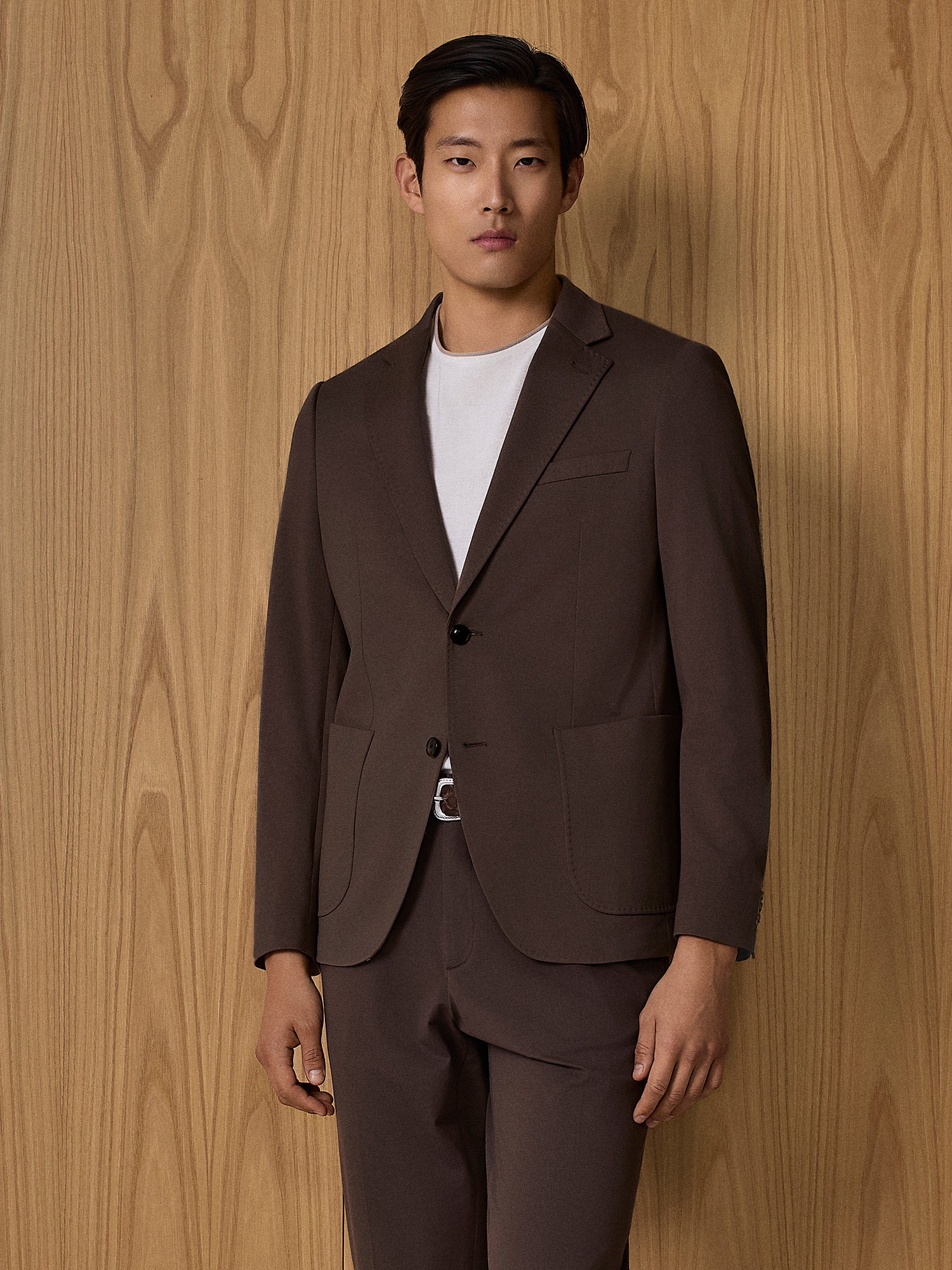 Giacca jersey piquet moro