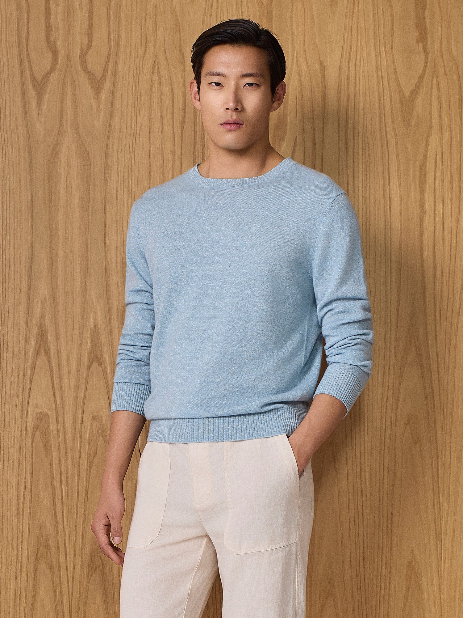 Girocollo in maglia misto cashmere cloud