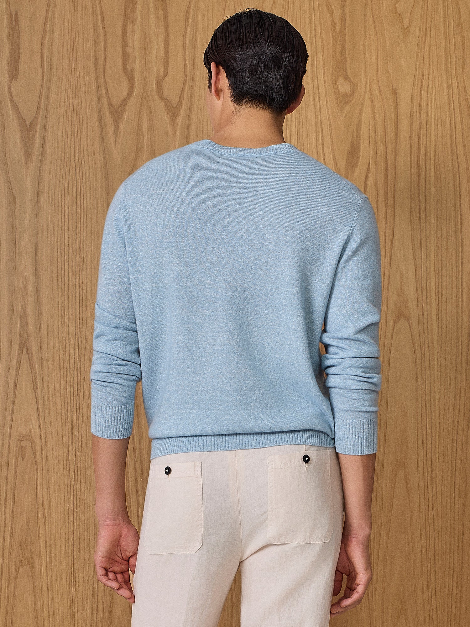 Girocollo in maglia misto cashmere cloud - Image 4
