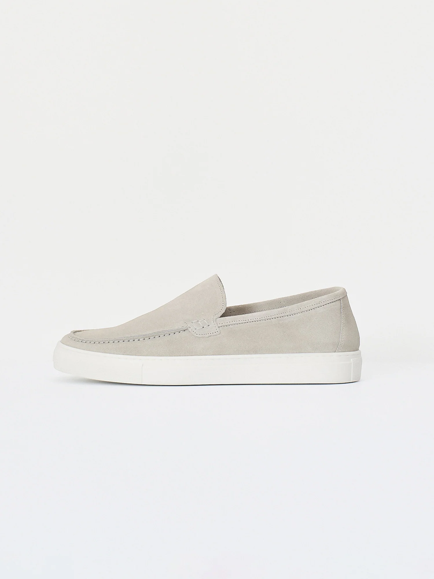 Mocassino slip-on in pelle scamosciata