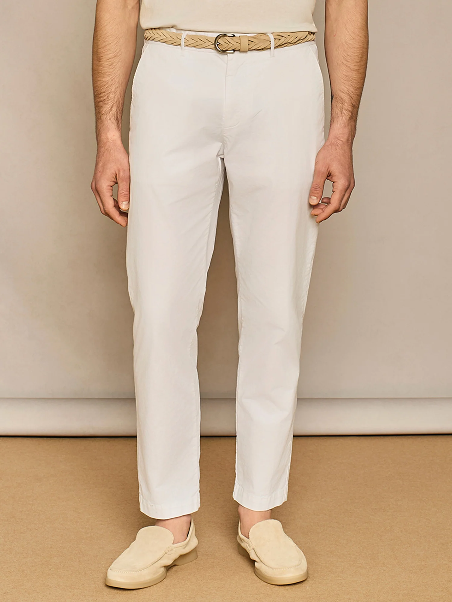 Pantalone chino in cotone bianco - Image 2