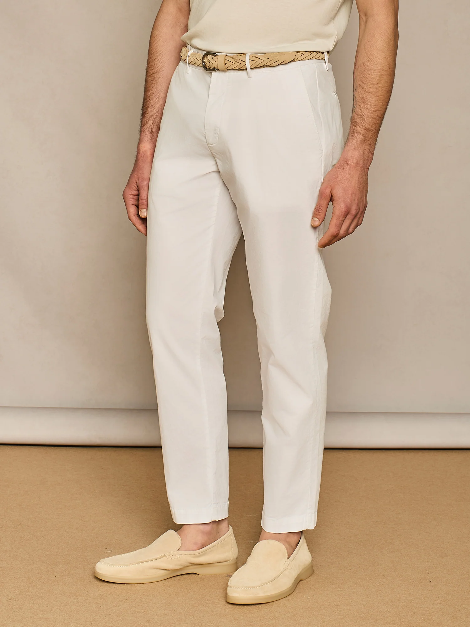 Pantalone chino in cotone bianco - Image 3