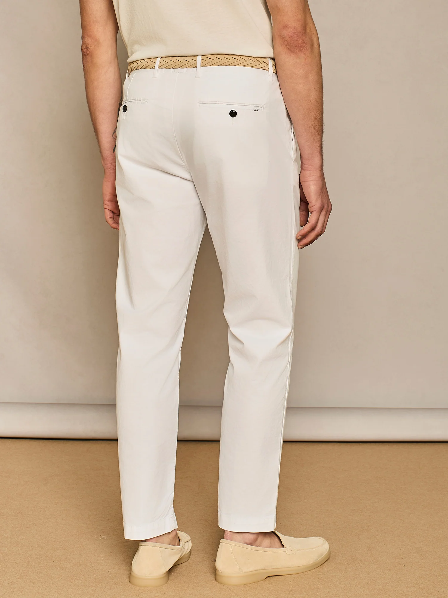 Pantalone chino in cotone bianco - Image 4