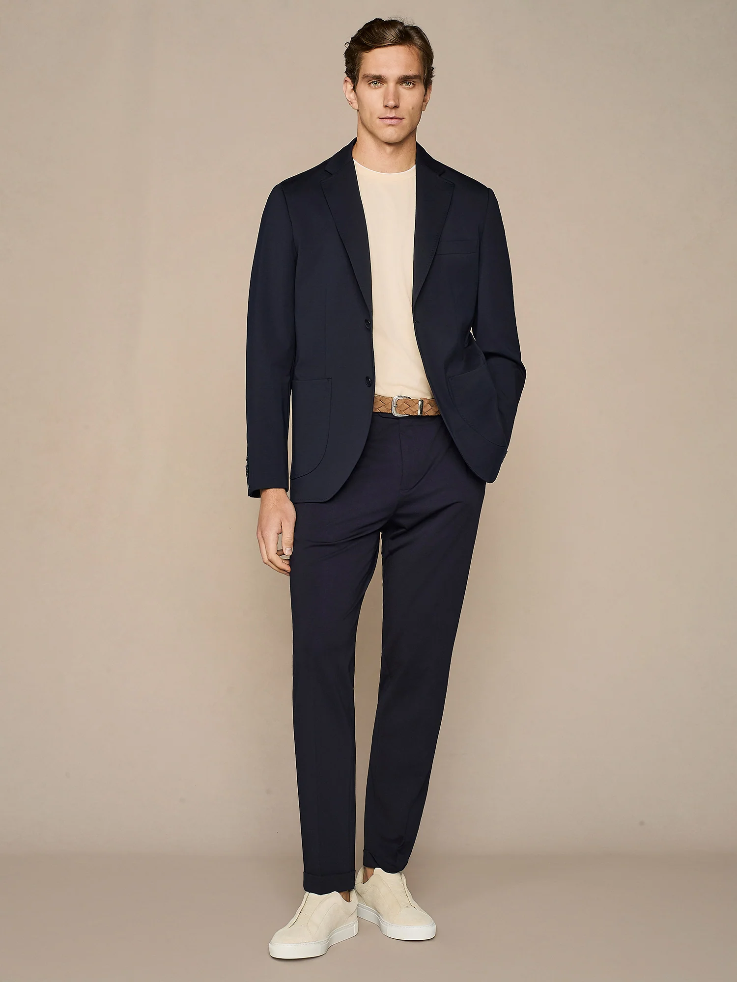 Pantalone jersey blu navy - Image 4
