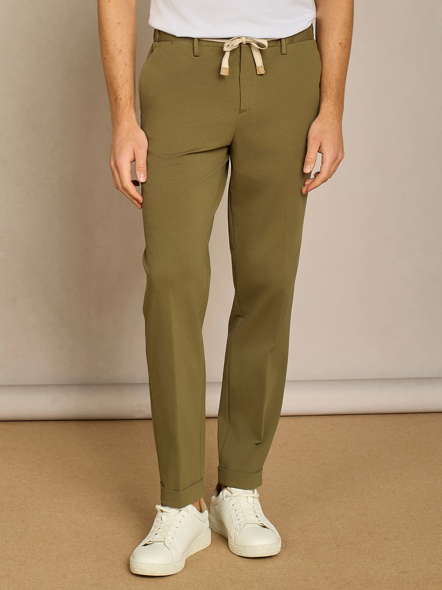 Pantalone laccio jersey verde - Image 2