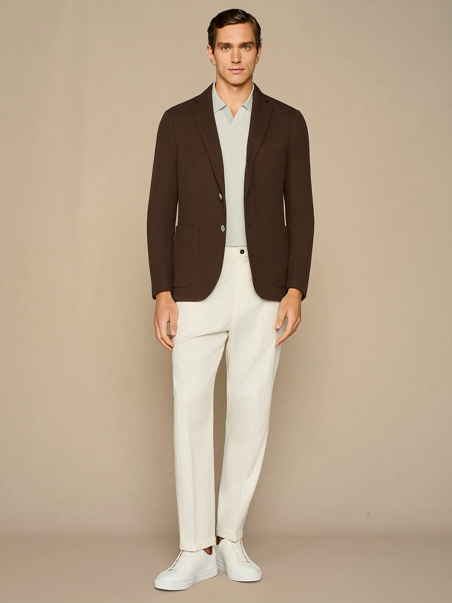 Pantalone leisure fit con cintini bianco - Image 4