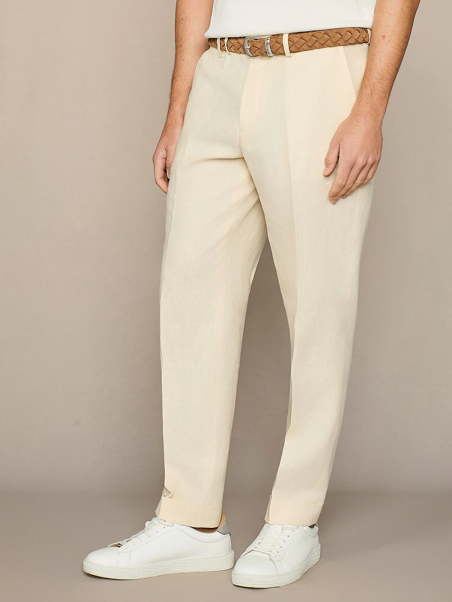 Pantalone lino apricot - Image 3