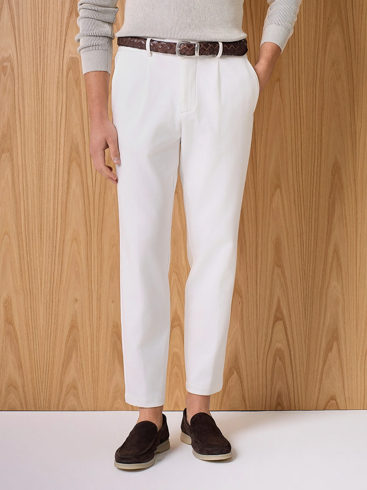 Pantalone jersey cavallery bianco - Image 2