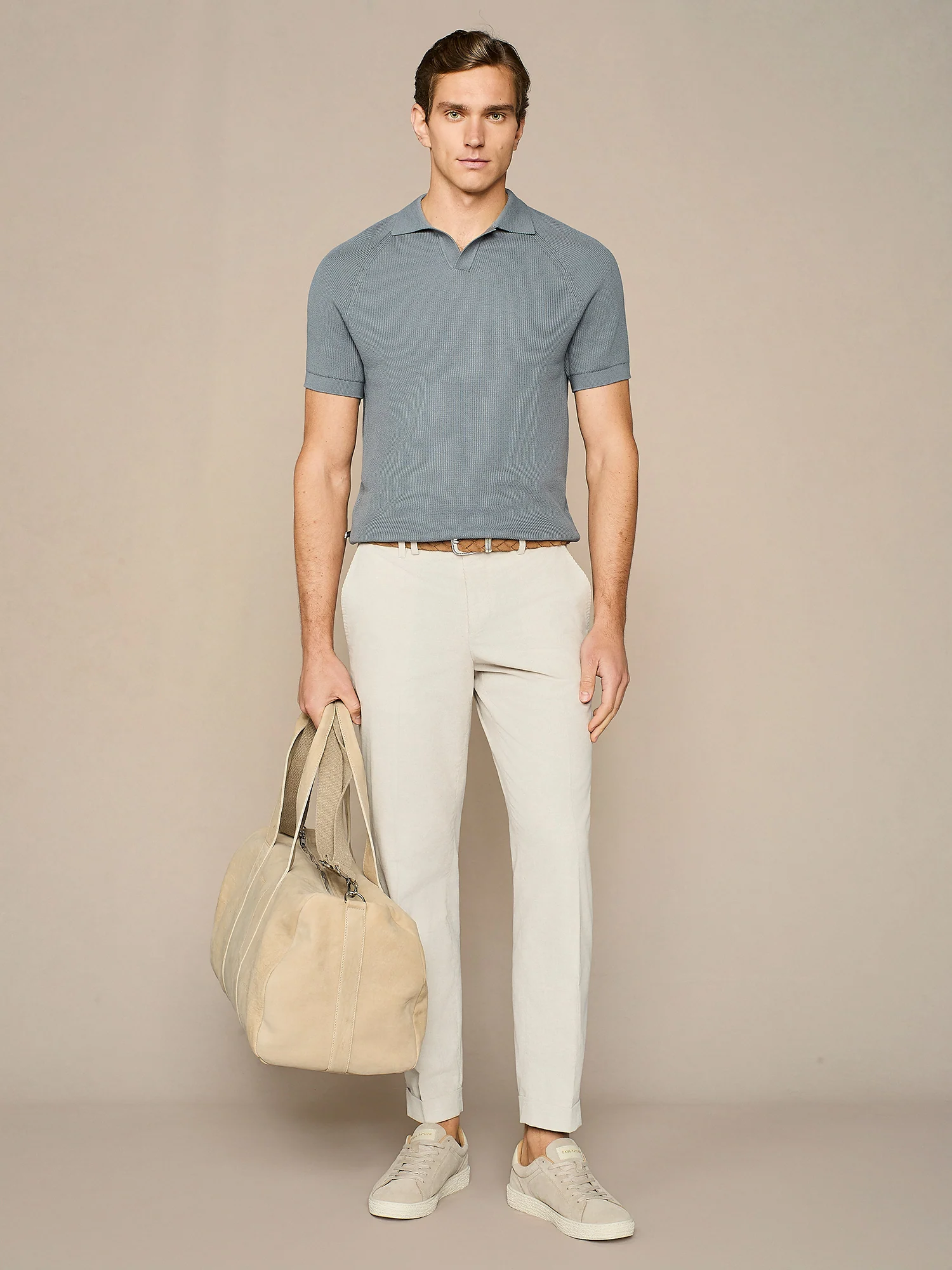 Polo in maglia costa inglese ceruleo - Image 3