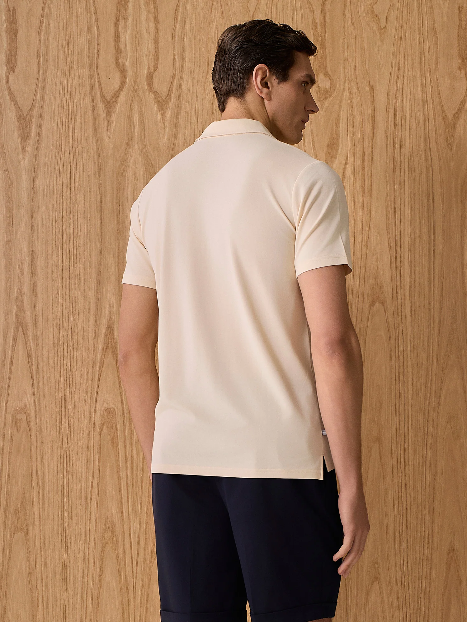 Polo in piquet tecnico apricot - Image 4