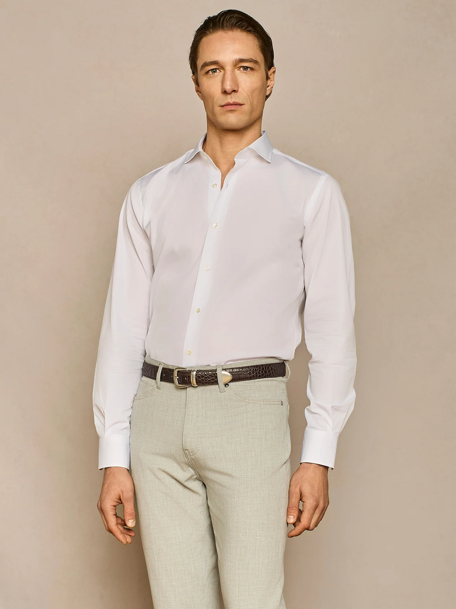 Camicia in popeline in cotone bianco - Image 2