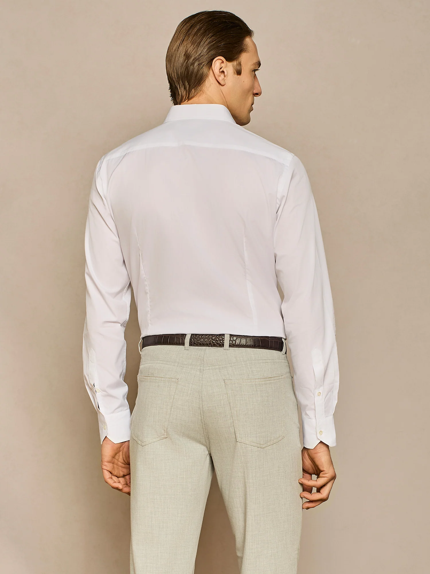 Camicia in popeline in cotone bianco - Image 4