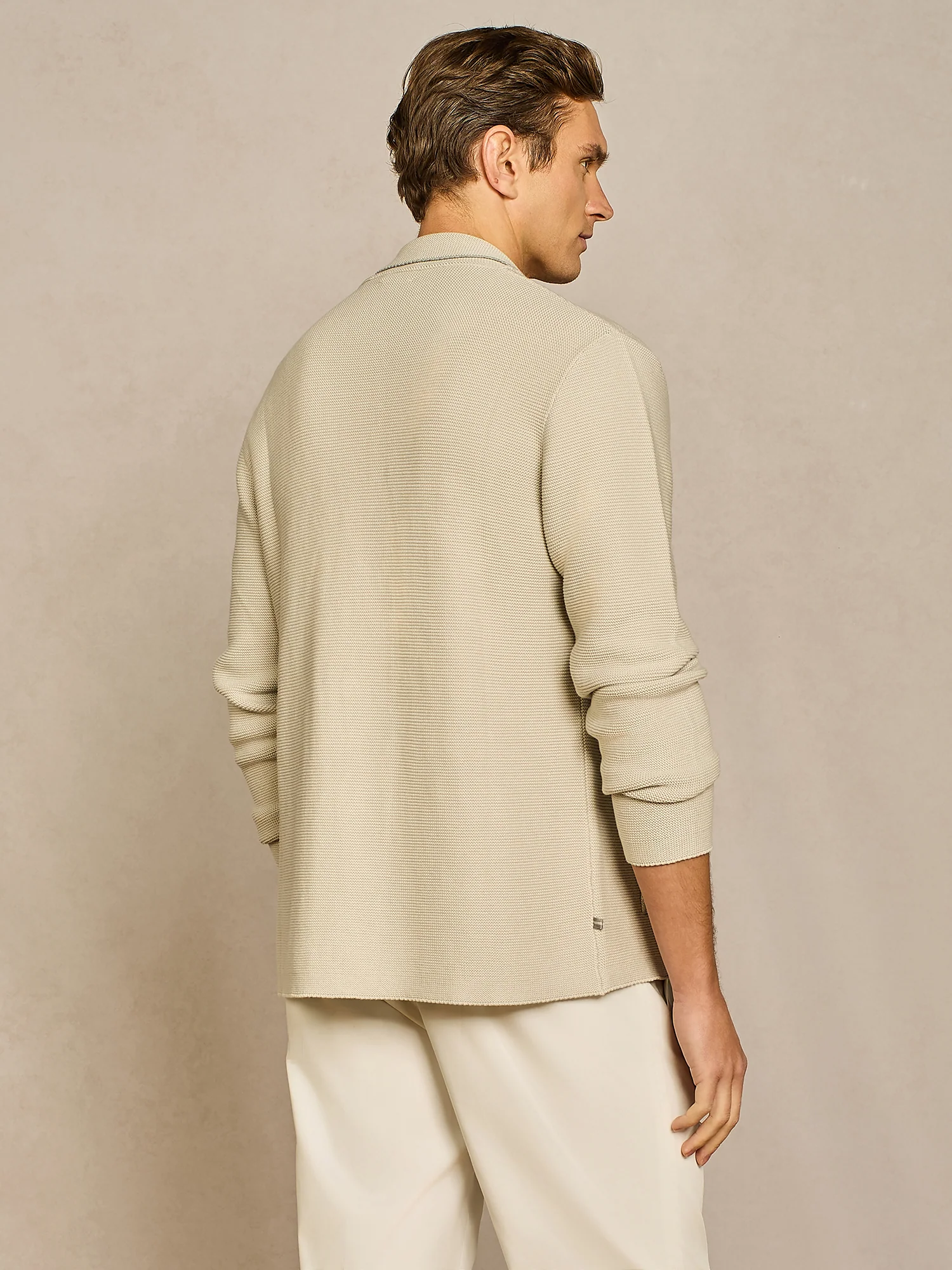Giacca in maglia punto lins burro - Image 4