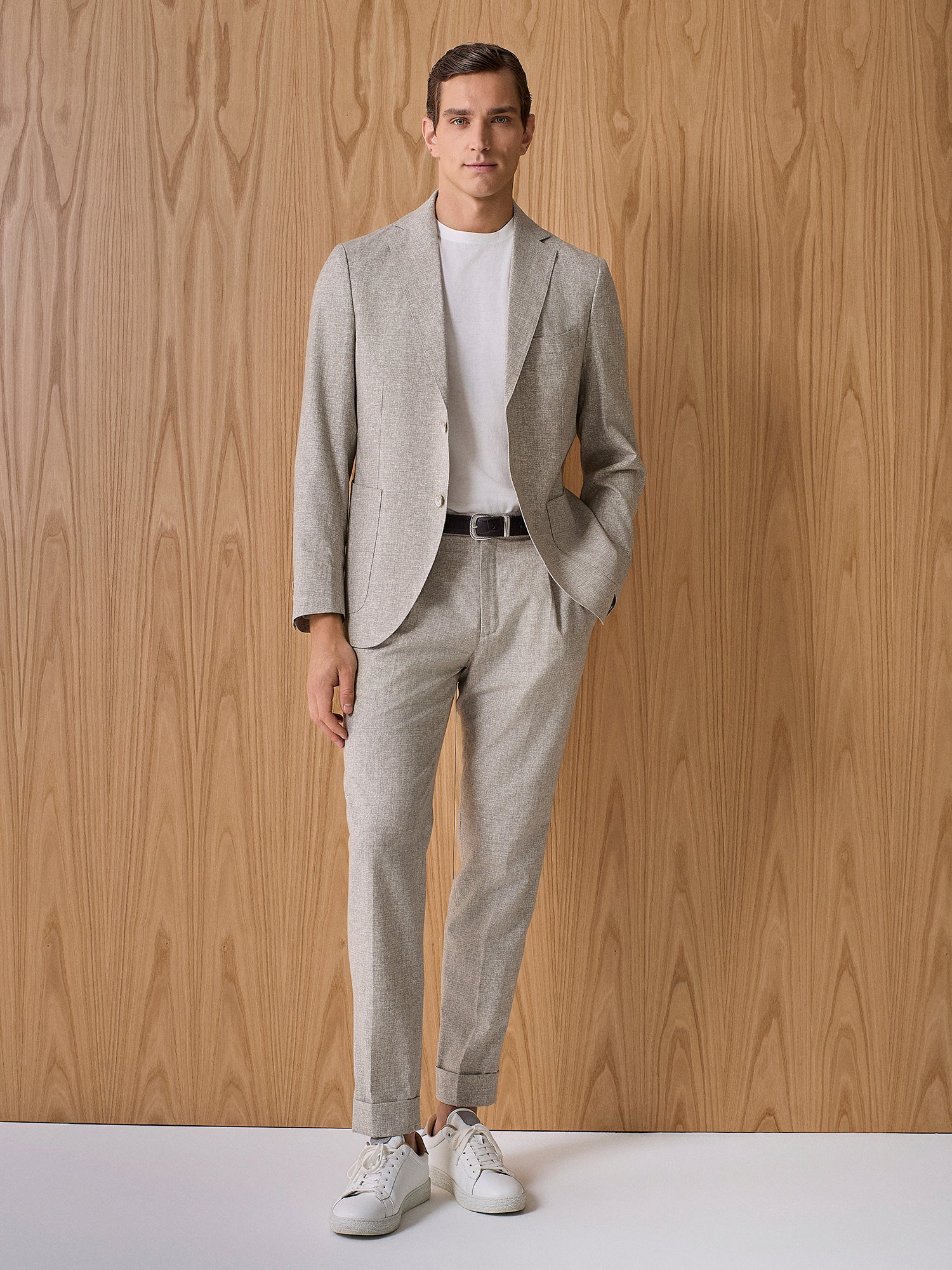 T-shirt crepe in maglia bianca - Image 5