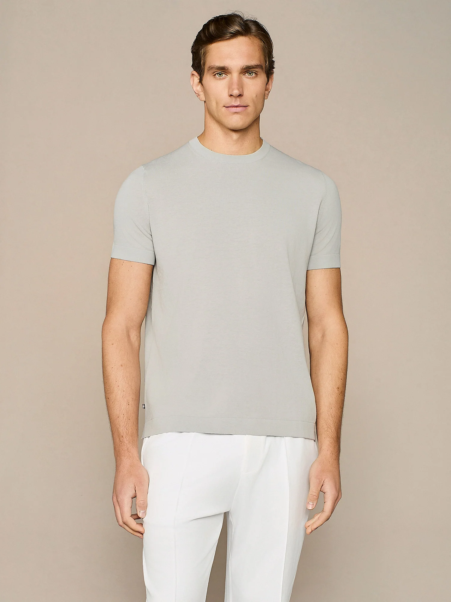 T-shirt crepe in maglia cloud