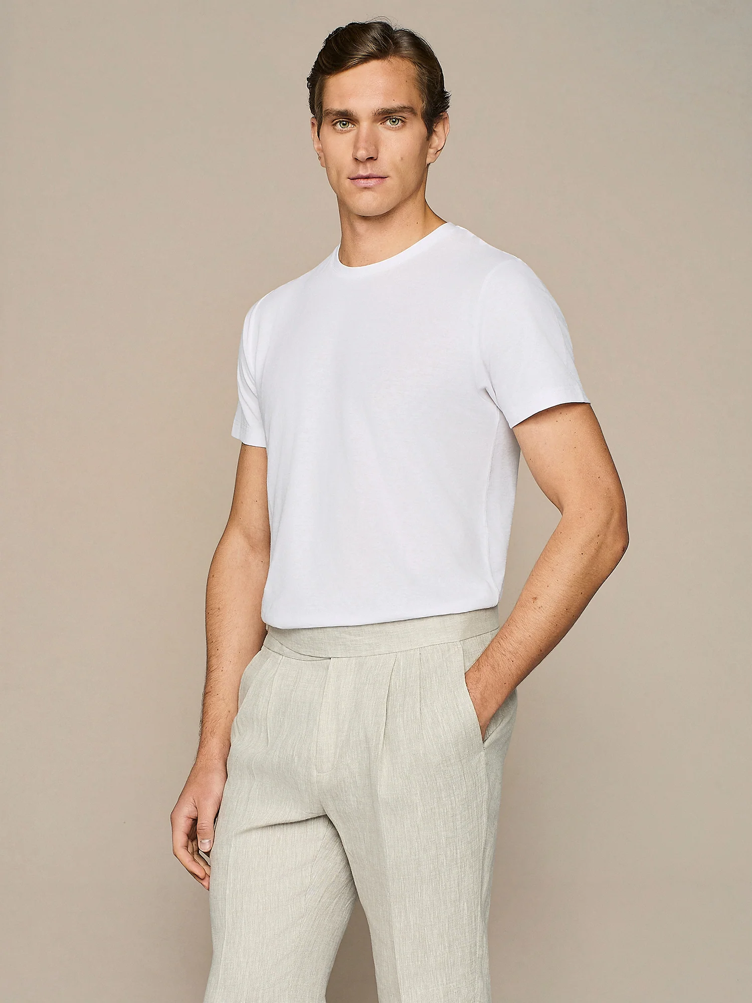 T-shirt in cotone crepe bianco - Image 2